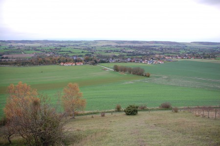 Point de vue sur la vallée de la Béthune en pays de bray